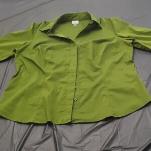 Worthington Green Stretch Blouse